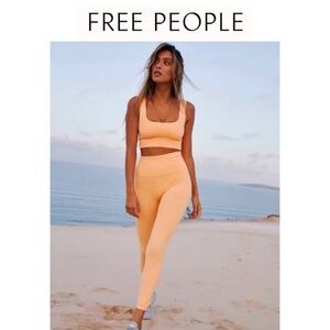 Free People Good Karma Leggings in Peach Horizon